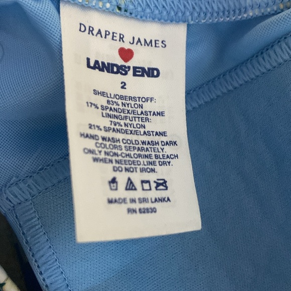 Draper James x Lands’ End 2 Piped Halter Bikini Top - Picture 3 of 9